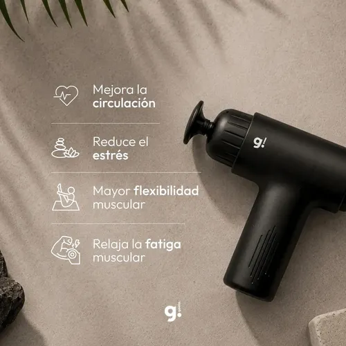 Pistola Masajeadora Goota Inalámbrica 6 Velocidades